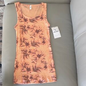 Jockey Floral Tank Top (colors: Peach-Orange-Purplish) NWT Size Small